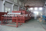 Overall view of coil mesh PE coating line